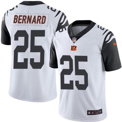 Nike Cincinnati Bengals #25 Giovani Bernard White Stitched NFL Limited Rush Jersey