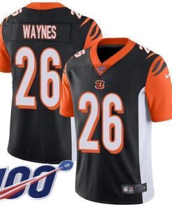 Nike Cincinnati Bengals #26 Trae Waynes Black Team Color Stitched NFL 100th Season Vapor Untouchable Limited Jersey