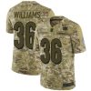 Nike Cincinnati Bengals #36 Shawn Williams Camo Stitched NFL Limited 2018 Salute To Service Jersey