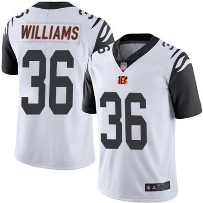 Nike Cincinnati Bengals #36 Shawn Williams White Stitched NFL Limited Rush Jersey