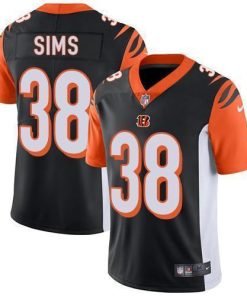Nike Cincinnati Bengals #38 LeShaun Sims Black Team Color Stitched NFL Vapor Untouchable Limited Jersey