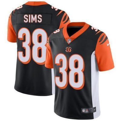 Nike Cincinnati Bengals #38 LeShaun Sims Black Team Color Stitched NFL Vapor Untouchable Limited Jersey