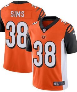 Nike Cincinnati Bengals #38 LeShaun Sims Orange Alternate Stitched NFL Vapor Untouchable Limited Jersey