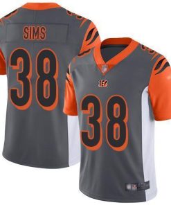 Nike Cincinnati Bengals #38 LeShaun Sims Silver Stitched NFL Limited Inverted Legend Jersey