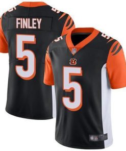 Nike Cincinnati Bengals #5 Ryan Finley Black Team Color Stitched NFL Vapor Untouchable Limited Jersey