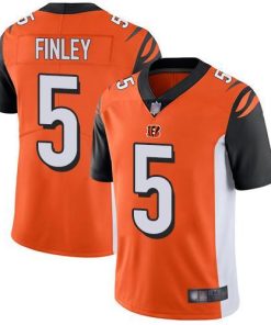 Nike Cincinnati Bengals #5 Ryan Finley Orange Alternate Stitched NFL Vapor Untouchable Limited Jersey