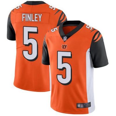 Nike Cincinnati Bengals #5 Ryan Finley Orange Alternate Stitched NFL Vapor Untouchable Limited Jersey