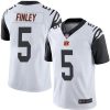 Nike Cincinnati Bengals #5 Ryan Finley White Stitched NFL Limited Rush Jersey