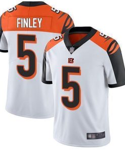Nike Cincinnati Bengals #5 Ryan Finley White Stitched NFL Vapor Untouchable Limited Jersey
