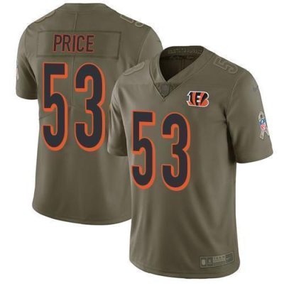 Nike Cincinnati Bengals #53 Billy Price Olive Stitched NFL Limited 2017 Salute To Service Jersey