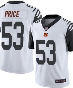 Nike Cincinnati Bengals #53 Billy Price White Stitched NFL Limited Rush Jersey