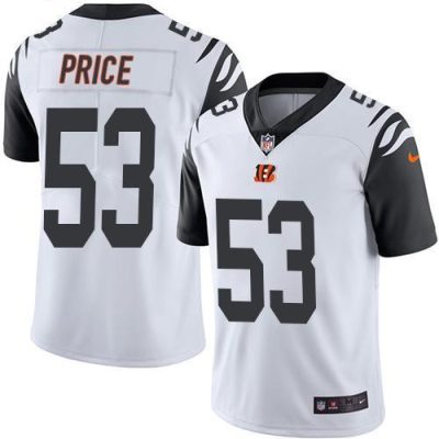 Nike Cincinnati Bengals #53 Billy Price White Stitched NFL Limited Rush Jersey