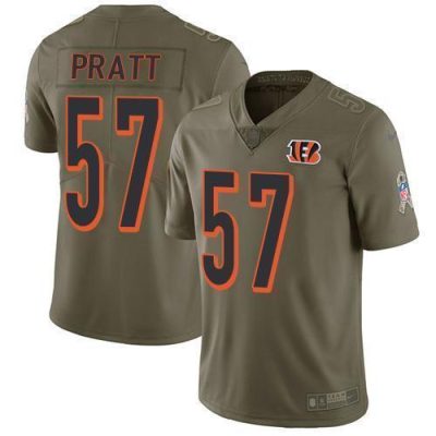 Nike Cincinnati Bengals #57 Germaine Pratt Olive Stitched NFL Limited 2017 Salute To Service Jersey