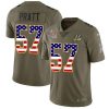 Nike Cincinnati Bengals #57 Germaine Pratt Olive/USA Super Bowl LVI Patch Flag Stitched NFL Limited 2017 Salute To Service Jersey