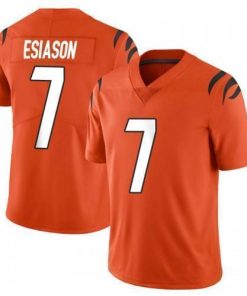 Nike Cincinnati Bengals #7 Boomer Esiason Orange Nike Alternate Vapor Limited Jersey