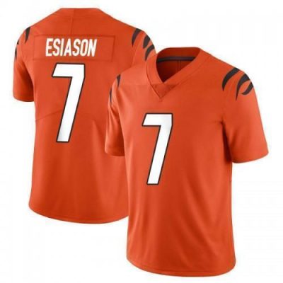 Nike Cincinnati Bengals #7 Boomer Esiason Orange Nike Alternate Vapor Limited Jersey