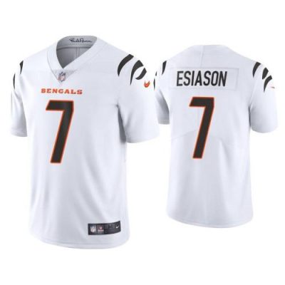 Nike Cincinnati Bengals #7 Boomer Esiason White Nike Vapor Limited Jersey