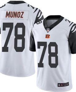 Nike Cincinnati Bengals #78 Anthony Munoz White Stitched NFL Limited Rush Jersey