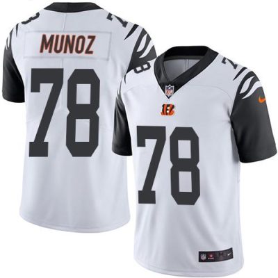 Nike Cincinnati Bengals #78 Anthony Munoz White Stitched NFL Limited Rush Jersey