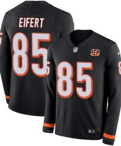 Nike Cincinnati Bengals #85 Tyler Eifert Black Team Color Stitched NFL Limited Therma Long Sleeve Jersey