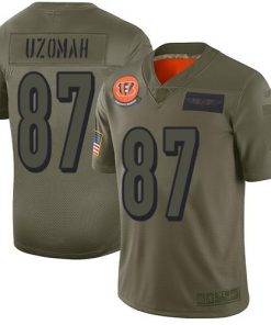 Nike Cincinnati Bengals #87 C.J. Uzomah Camo Stitched NFL Limited 2019 Salute To Service Jersey