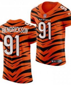 Nike Cincinnati Bengals #91 Trey Hendrickson 2021-22 Orange City Edition Elite NFL Jersey