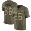 Nike Cincinnati Bengals #96 Carlos Dunlap Olive/Camo Stitched NFL Limited 2017 Salute To Service Jersey
