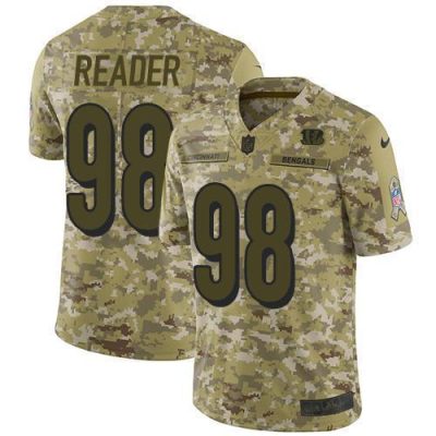 Nike Cincinnati Bengals #98 D.J. Reader Camo Stitched NFL Limited 2018 Salute To Service Jersey