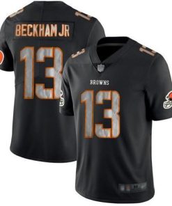 Nike Cleveland Browns #13 Odell Beckham Jr Black Stitched NFL Limited Rush Impact Jersey