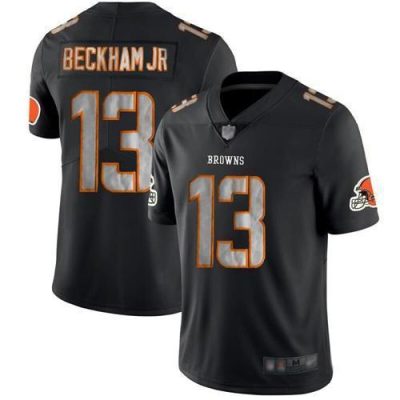 Nike Cleveland Browns #13 Odell Beckham Jr Black Stitched NFL Limited Rush Impact Jersey