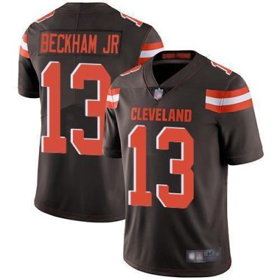 Nike Cleveland Browns #13 Odell Beckham Jr Brown Team Color Stitched NFL Vapor Untouchable Limited Jersey