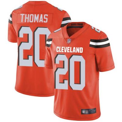 Nike Cleveland Browns #20 Tavierre Thomas Orange Alternate Stitched NFL Vapor Untouchable Limited Jersey