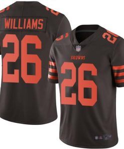 Nike Cleveland Browns #26 Greedy Williams Brown Stitched NFL Limited Rush Jersey