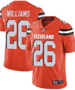 Nike Cleveland Browns #26 Greedy Williams Orange Alternate Stitched NFL Vapor Untouchable Limited Jersey
