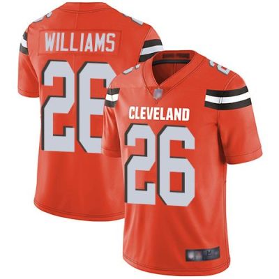Nike Cleveland Browns #26 Greedy Williams Orange Alternate Stitched NFL Vapor Untouchable Limited Jersey
