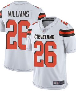 Nike Cleveland Browns #26 Greedy Williams White Stitched NFL Vapor Untouchable Limited Jersey