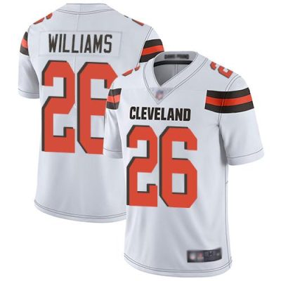 Nike Cleveland Browns #26 Greedy Williams White Stitched NFL Vapor Untouchable Limited Jersey