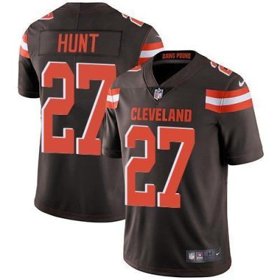 Nike Cleveland Browns #27 Kareem Hunt Brown Team Color Stitched NFL Vapor Untouchable Limited Jersey