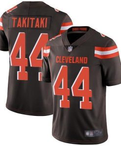 Nike Cleveland Browns #44 Sione Takitaki Brown Team Color Stitched NFL Vapor Untouchable Limited Jersey
