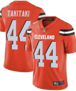 Nike Cleveland Browns #44 Sione Takitaki Orange Alternate Stitched NFL Vapor Untouchable Limited Jersey