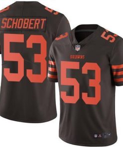 Nike Cleveland Browns #53 Joe Schobert Brown Stitched NFL Limited Rush Jersey