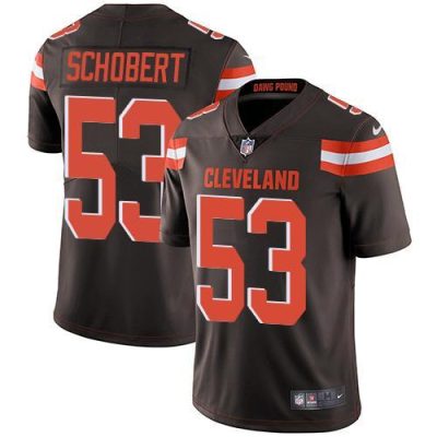 Nike Cleveland Browns #53 Joe Schobert Brown Team Color Stitched NFL Vapor Untouchable Limited Jersey