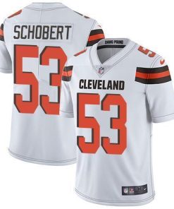 Nike Cleveland Browns #53 Joe Schobert White Stitched NFL Vapor Untouchable Limited Jersey