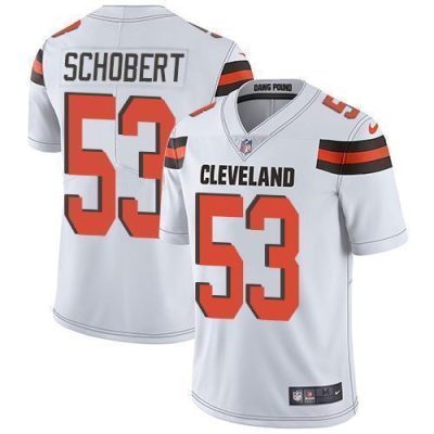 Nike Cleveland Browns #53 Joe Schobert White Stitched NFL Vapor Untouchable Limited Jersey