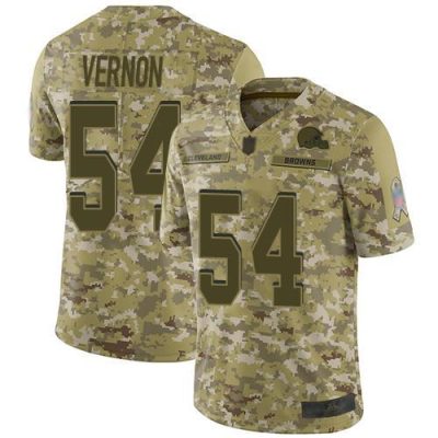 Nike Cleveland Browns #54 Olivier Vernon Camo Stitched NFL Limited 2018 Salute To Service Jersey