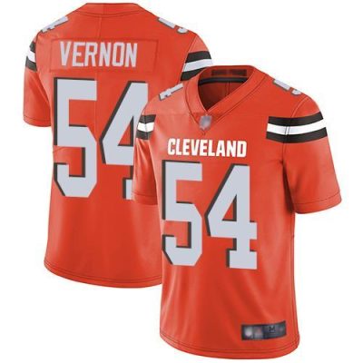 Nike Cleveland Browns #54 Olivier Vernon Orange Alternate Stitched NFL Vapor Untouchable Limited Jersey