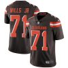 Nike Cleveland Browns #71 Jedrick Wills JR Brown Team Color Stitched NFL Vapor Untouchable Limited Jersey