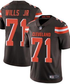 Nike Cleveland Browns #71 Jedrick Wills JR Brown Team Color Stitched NFL Vapor Untouchable Limited Jersey