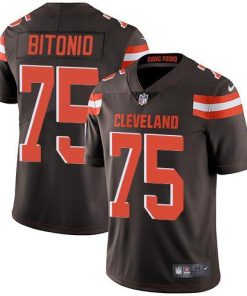 Nike Cleveland Browns #75 Joel Bitonio Brown Team Color Stitched NFL Vapor Untouchable Limited Jersey