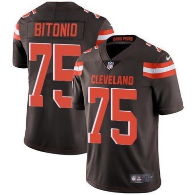 Nike Cleveland Browns #75 Joel Bitonio Brown Team Color Stitched NFL Vapor Untouchable Limited Jersey